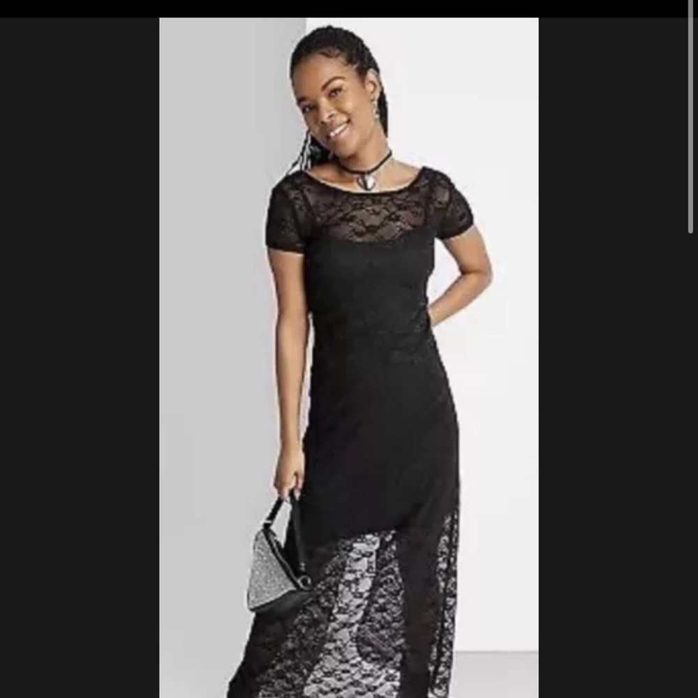 Wild and fable  Black Lace Dress